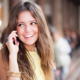 Woman talking on the cell phone